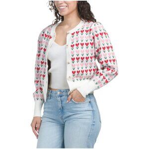 JESSICA SIMPSON Long Sleeve Floral Cardigan